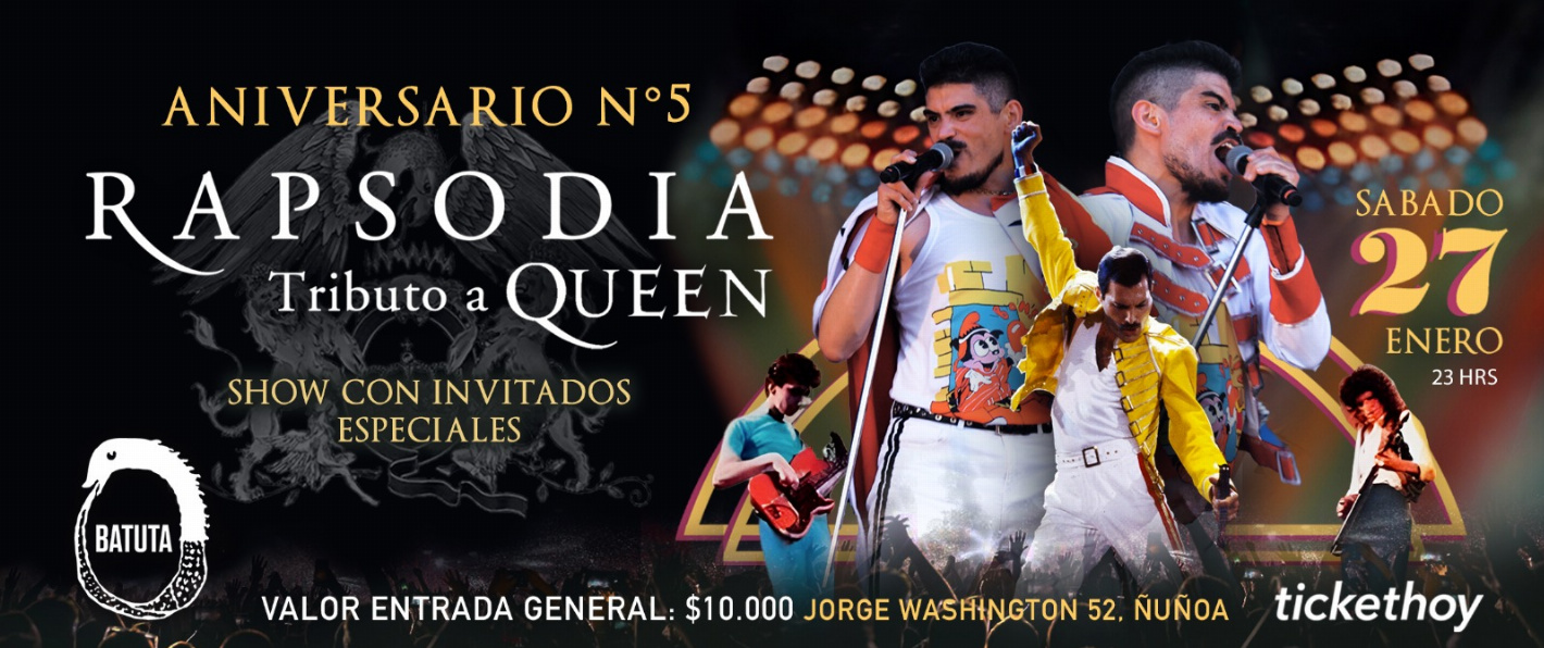 Aniversario Rapsodia tributo a Queen