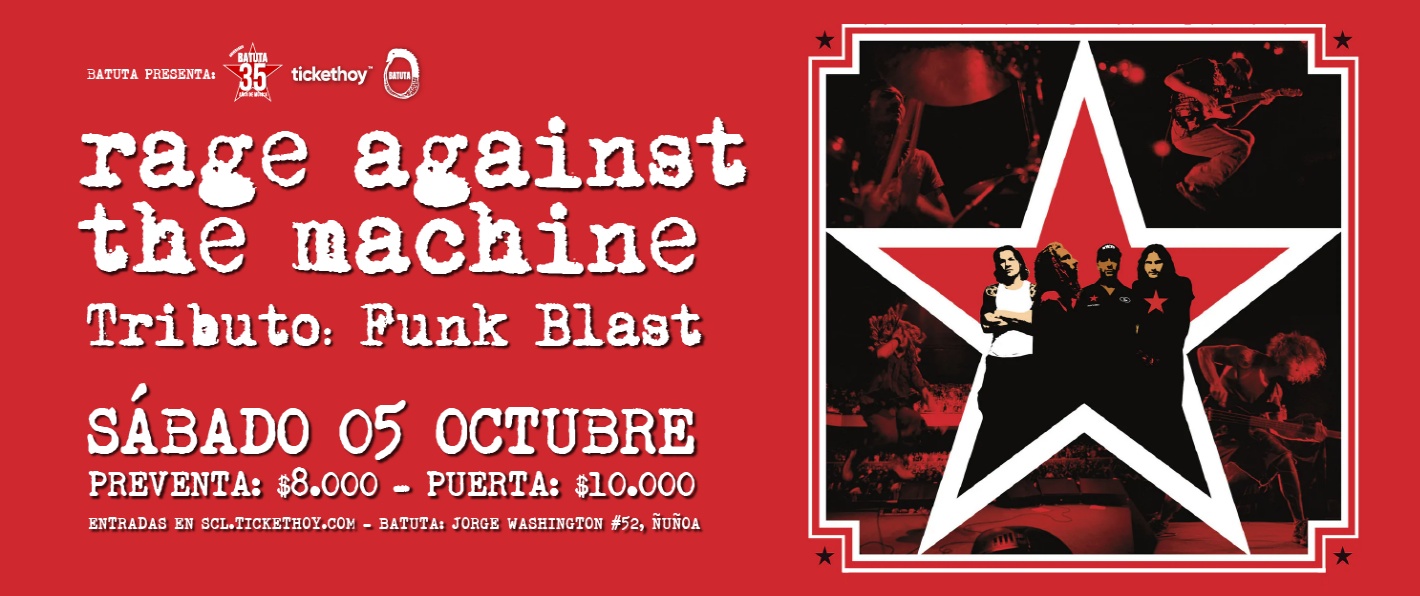 RAGE AGAINST THE MACHINE – TRIBUTO FUNK BLAST