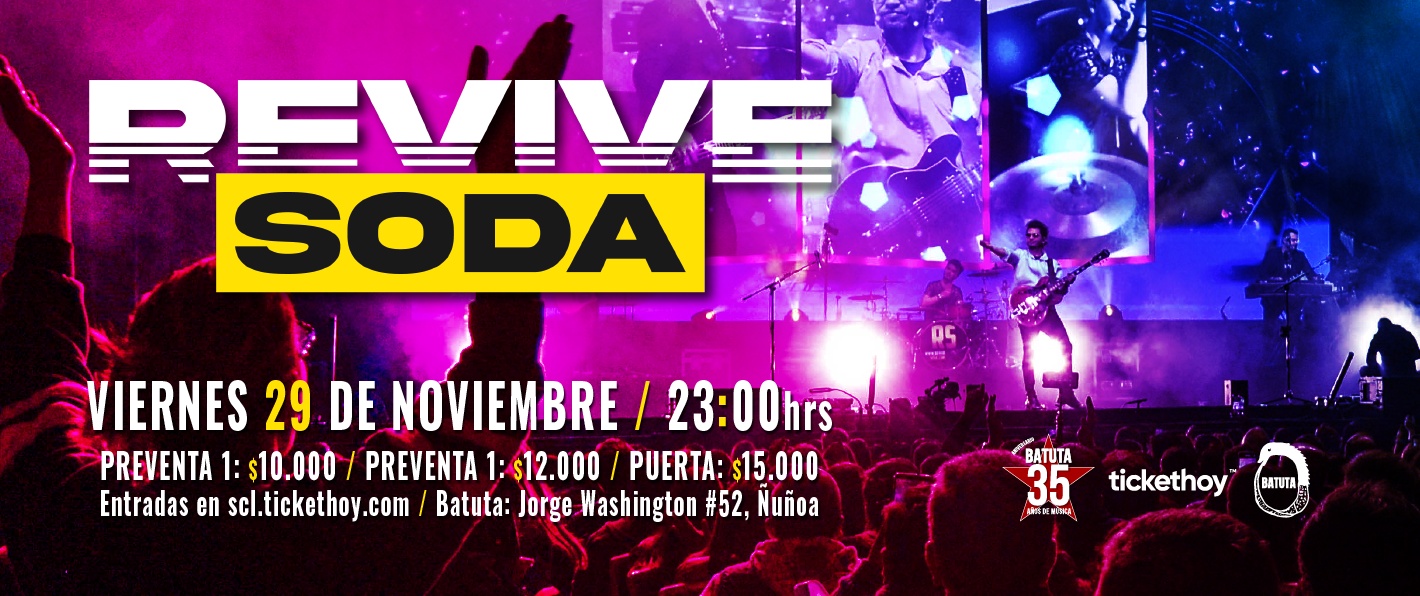 REVIVE SODA VUELVE A BATUTA