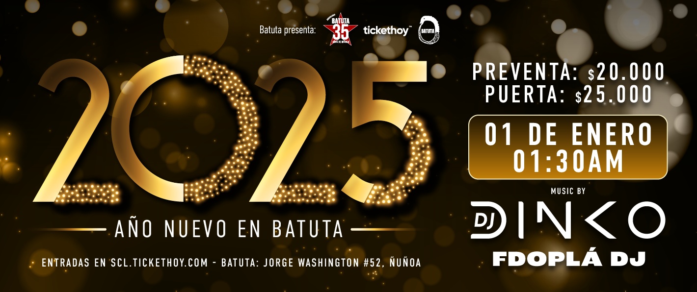 FIESTA AÑO NUEVO 2025 EN BATUTA