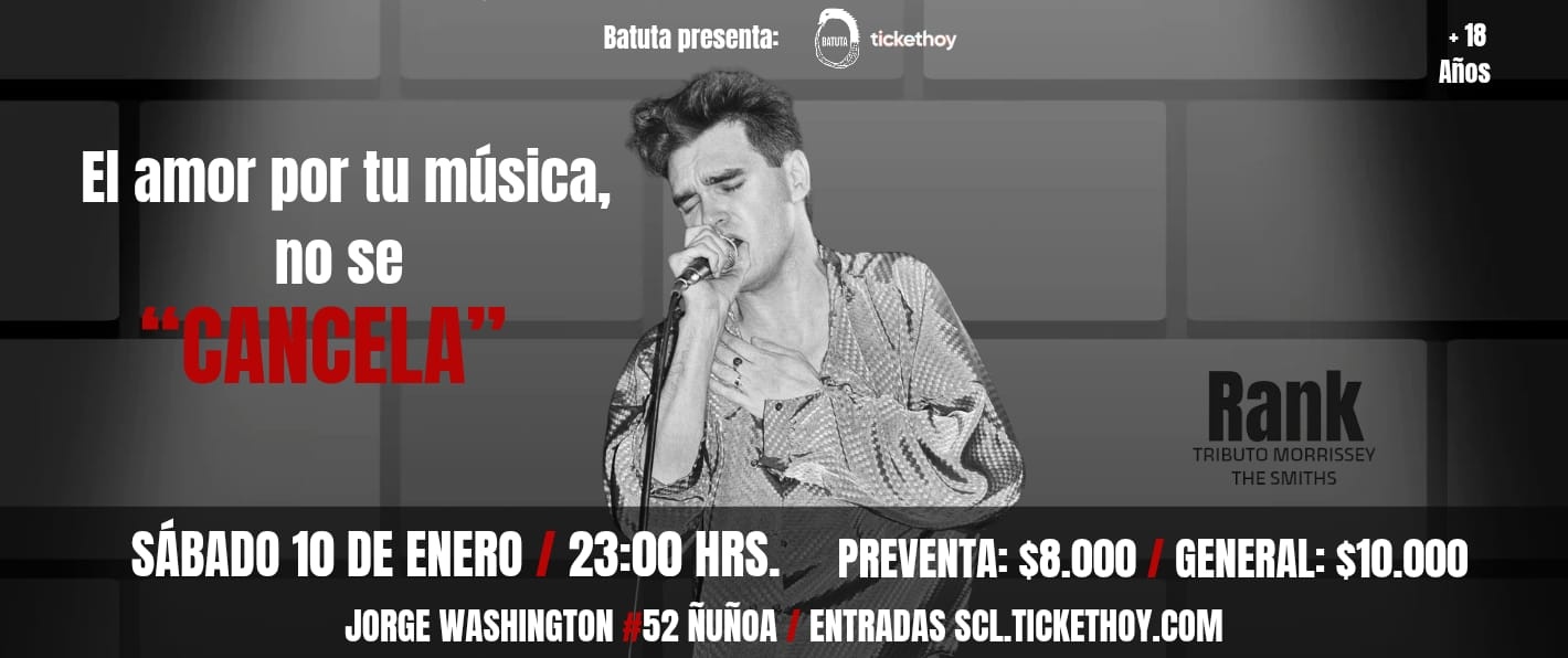 NO SE CANCELA – TRIBUTO A MORRISSEY & THE SMITHS