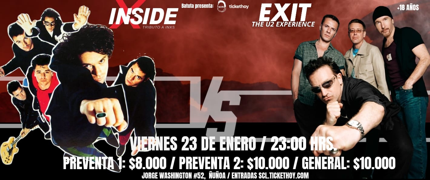 LEGENDS OF THE STAGE: INXS VS U2 – TRIBUTOS EN VIVO