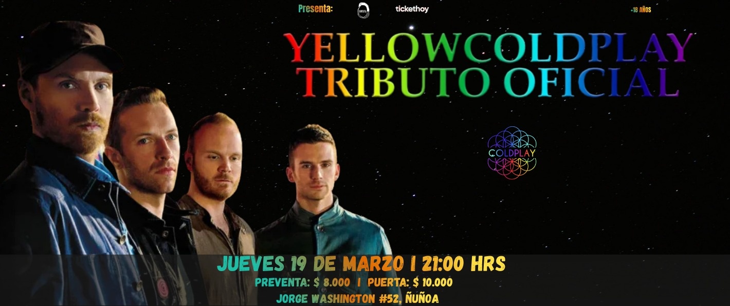 YELLOWCOLDPLAY – TRIBUTO A COLDPLAY EN LA BATUTA