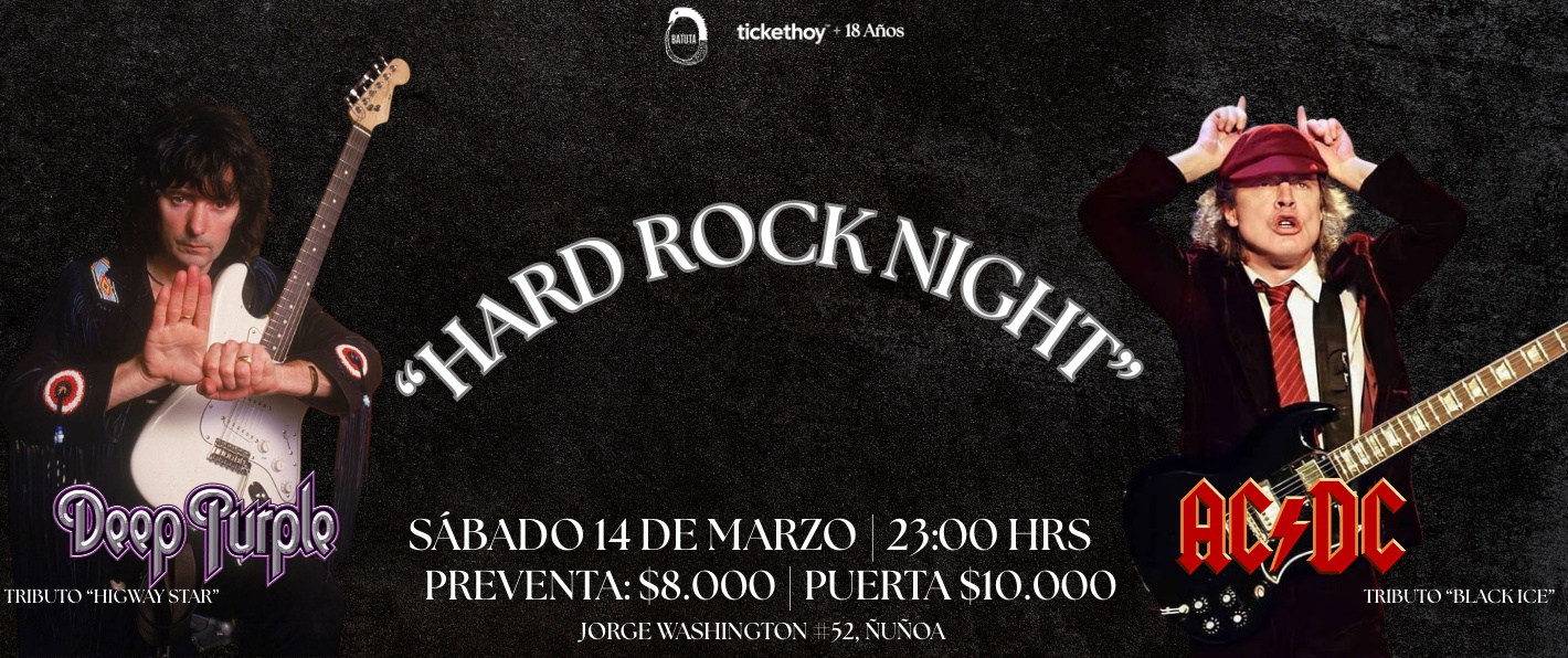 HARD ROCK NIGHT EN LA BATUTA