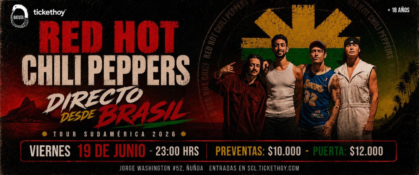 RED HOT CHILI PEPPERS – DIRECTO DESDE BRASIL