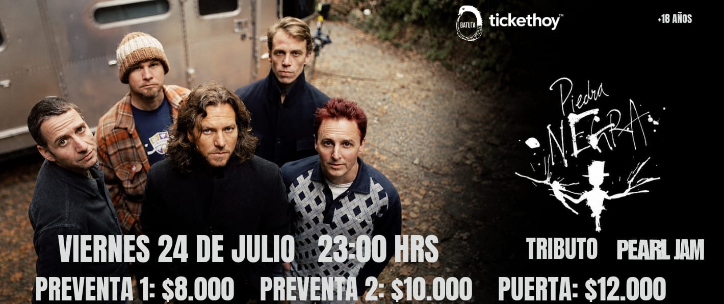 PIEDRA NEGRA – GRANDES ÉXITOS DE PEARL JAM