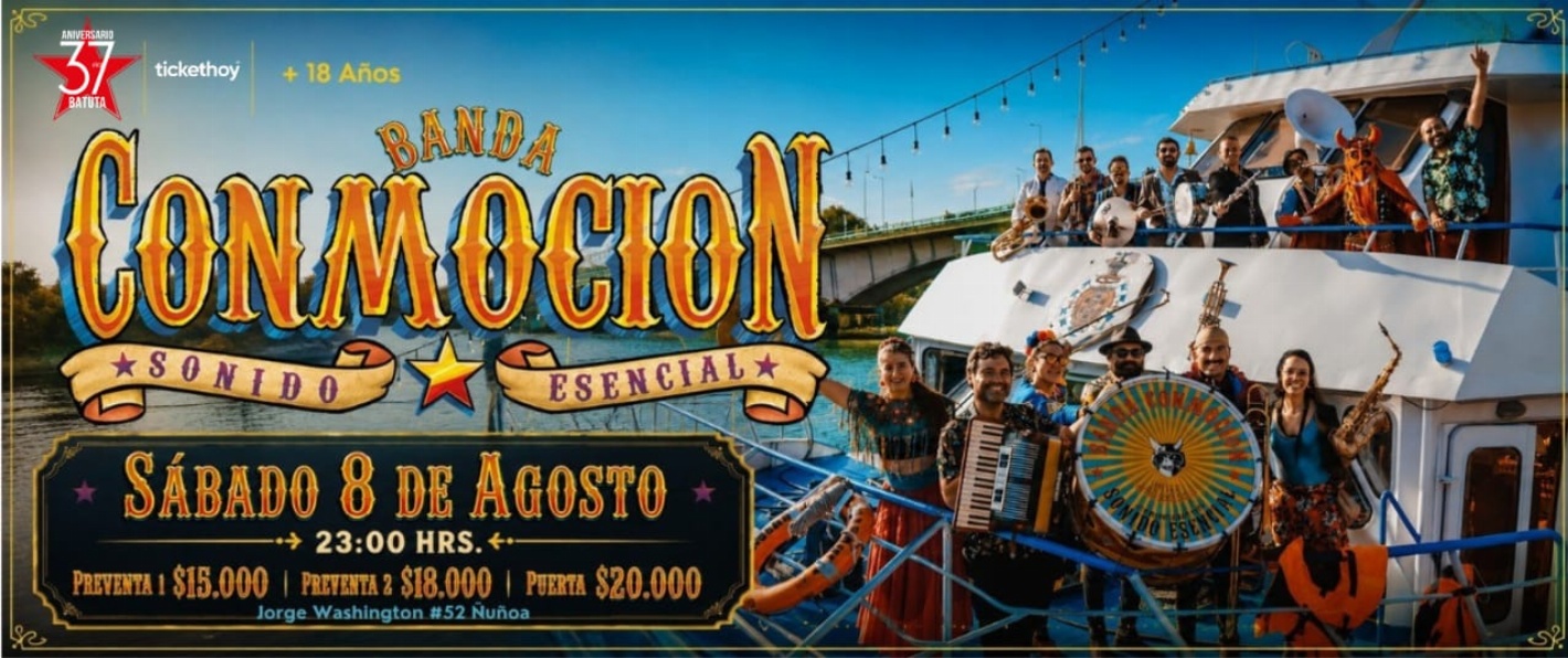 BANDA CONMOCION - MES DE ANIVERSARIO, 37 AÑOS DE BATUTA