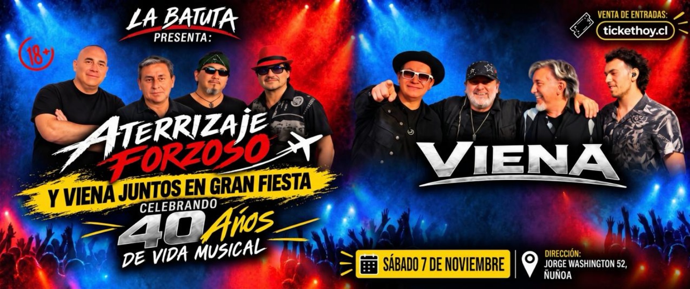 ATERRIZAJE FORZOSO Y VIENA CELEBRAN SUS 40 AÑOS