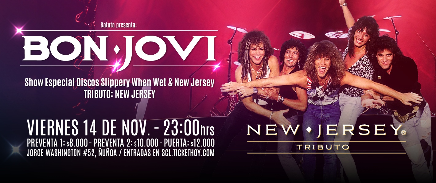 BON JOVI - SLIPPERY IN NEW JERSEY