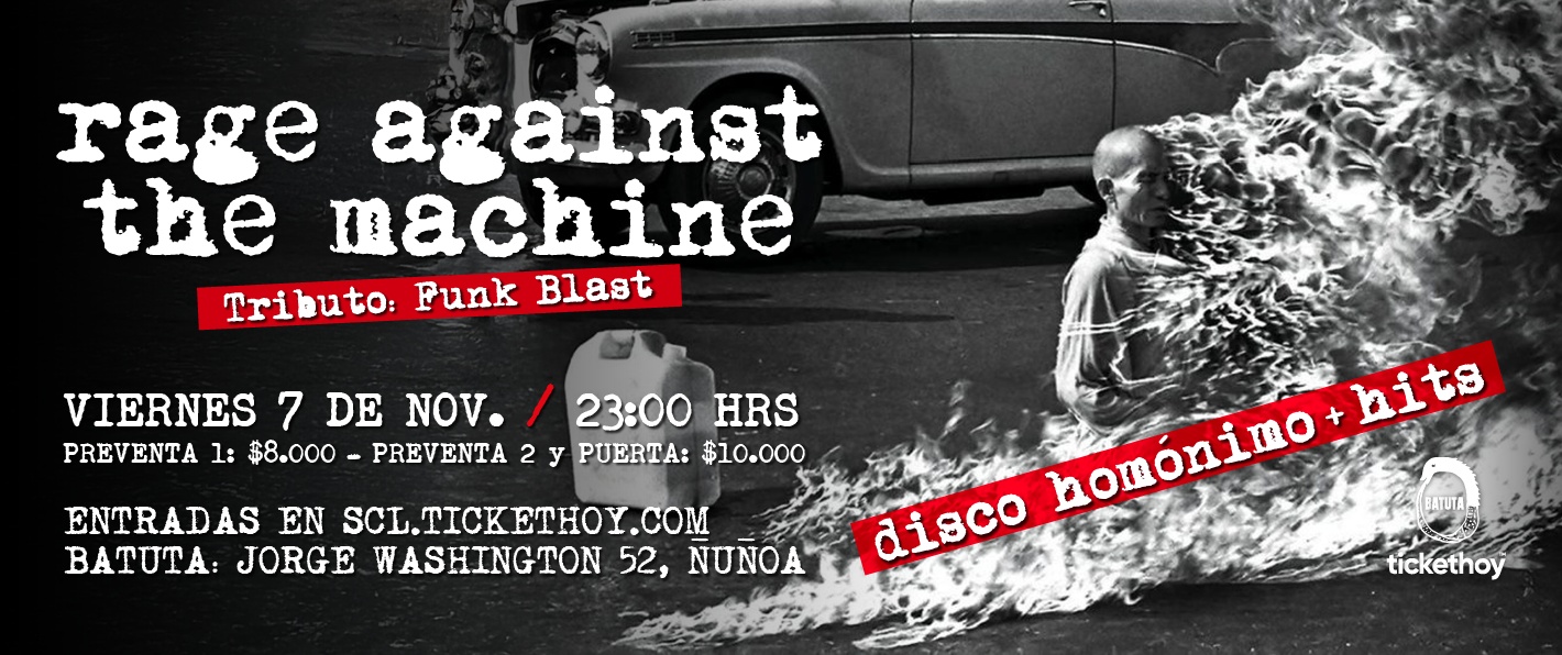 RAGE AGAINST THE MACHINE – TRIBUTO FUNK BLAST